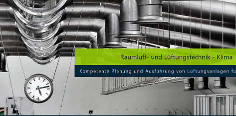 Screenshot der Website Lüftungstechnik mit regionaler SEO